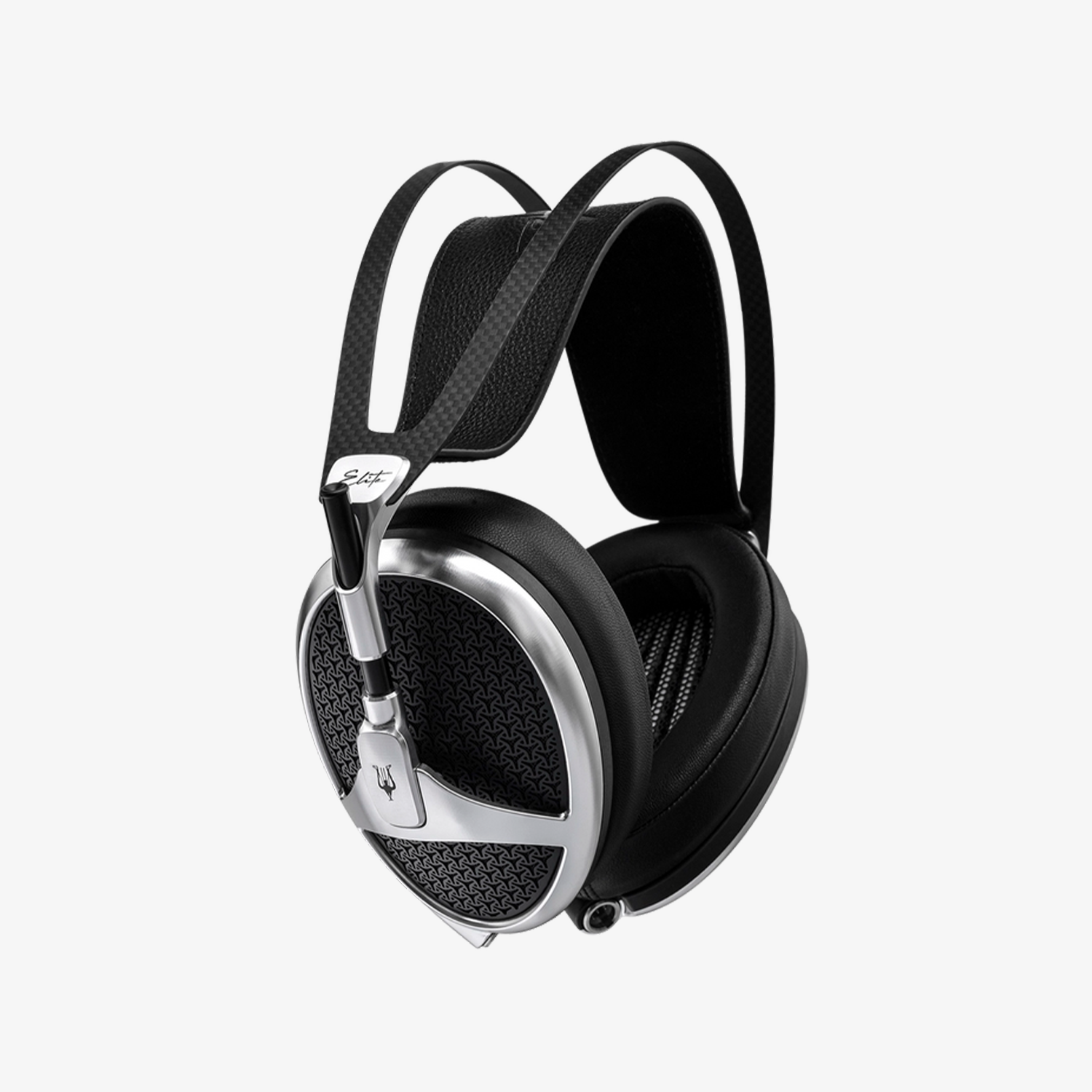 Casque audiophile Meze Elite en aluminium et cuir, conçu pour une écoute haut de gamme.