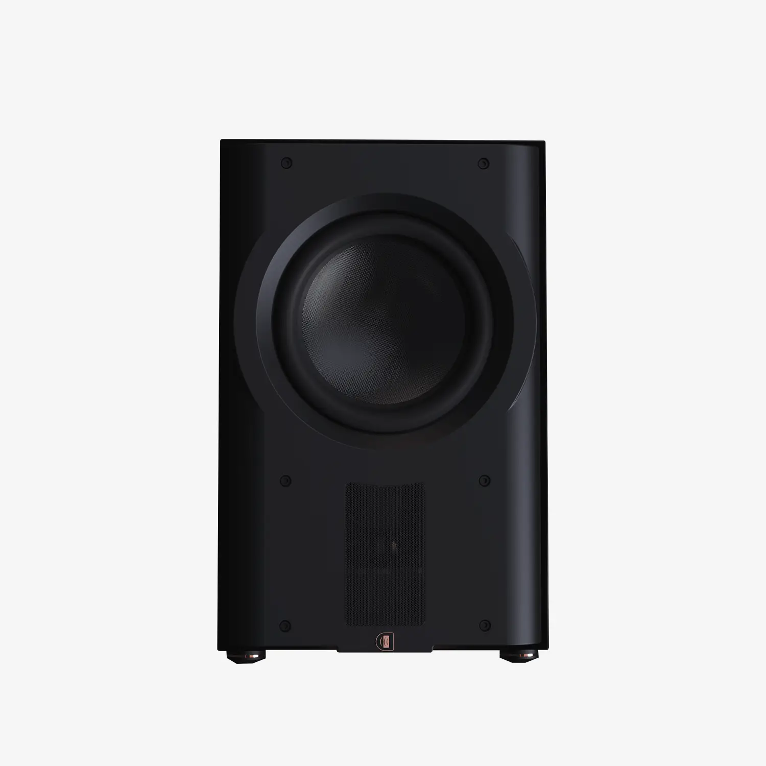 Caisson de basses Perlisten D212s, double 12″, linéaire et puissant, avec contrôle tactile et application mobile pour réglages précis.