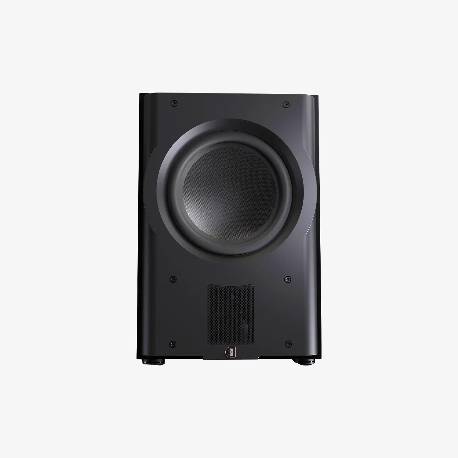 Caisson de basses Perlisten R210s, compact et puissant, avec double haut-parleur 10″ et commande tactile.