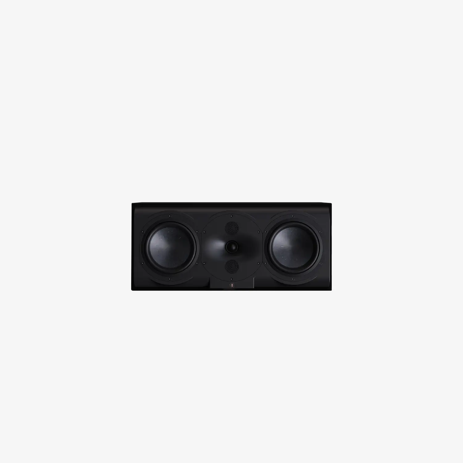 Enceinte centrale Perlisten R5c avec DPC Array et double woofer 165 mm, voix claires et naturelles pour le home cinéma.