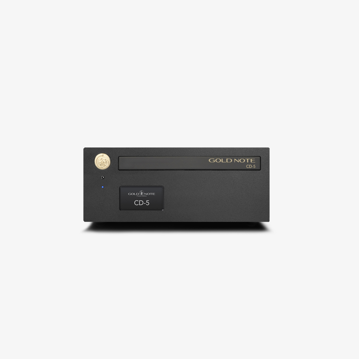 Le Gold Note CD‑5 est un lecteur CD haut de gamme au design italien raffiné, équipé d'un écran tactile moderne pour une navigation intuitive.