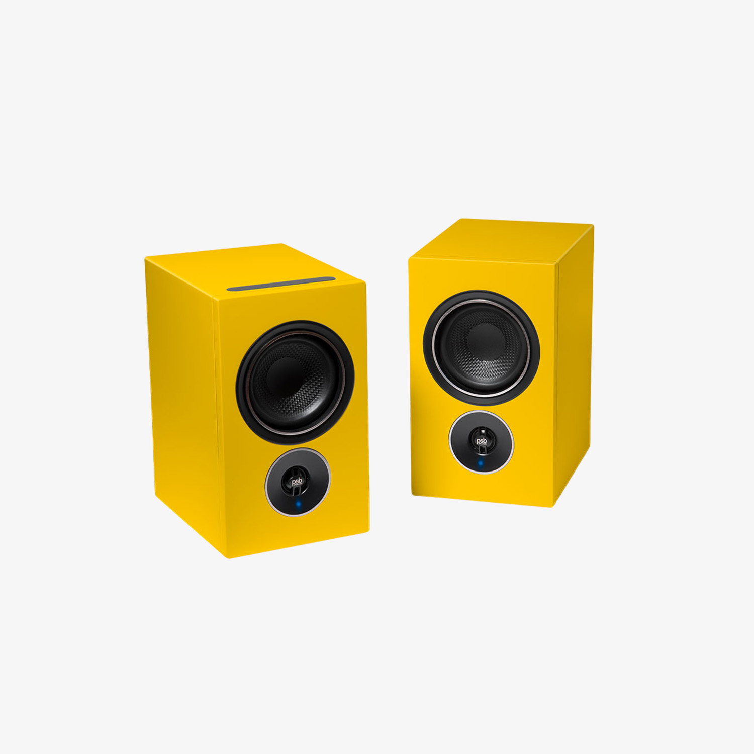 Enceintes connectées PSB Alpha iQ avec amplification intégrée et compatibilité BluOS.